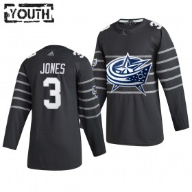 Barn NHL Columbus Blue Jackets Tröjor Seth Jones 3 Grå Adidas 2020 All-Star Authentic